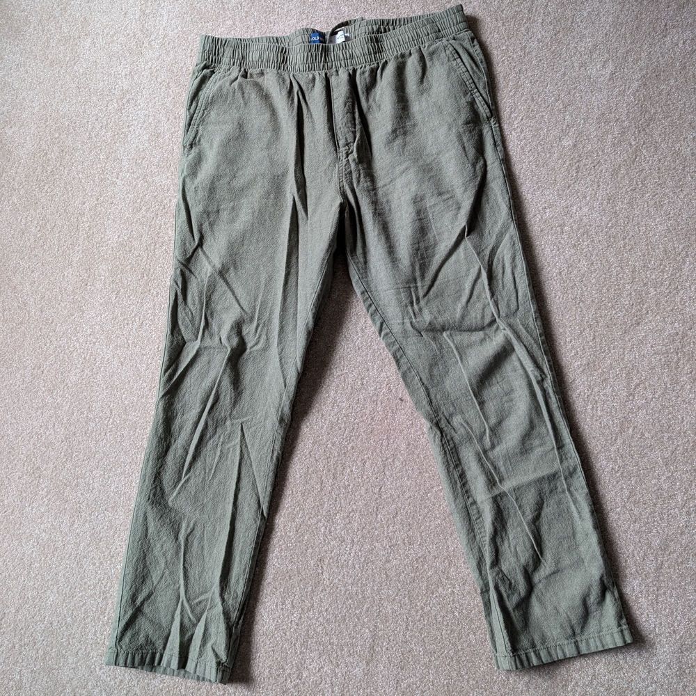 Old Navy 90s Straight Linen Blend Pants